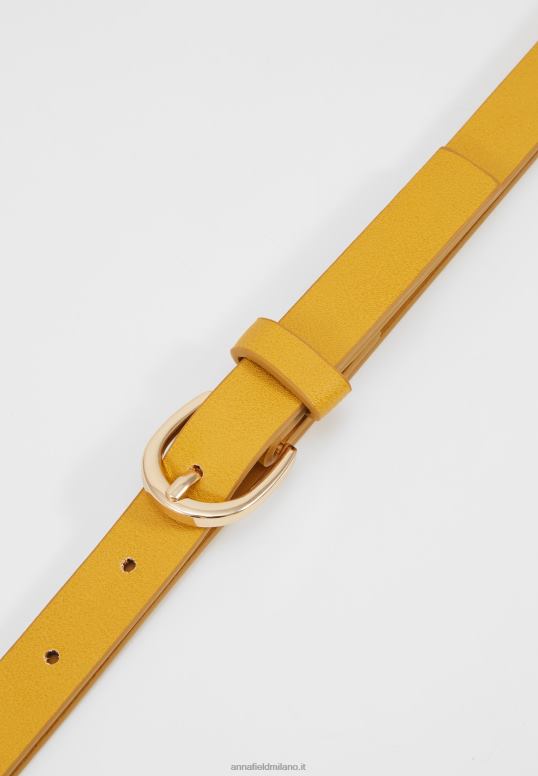 TX2DF2777 donne Anna Field Confezione da 3 cinture in vita nere/gialle/taup