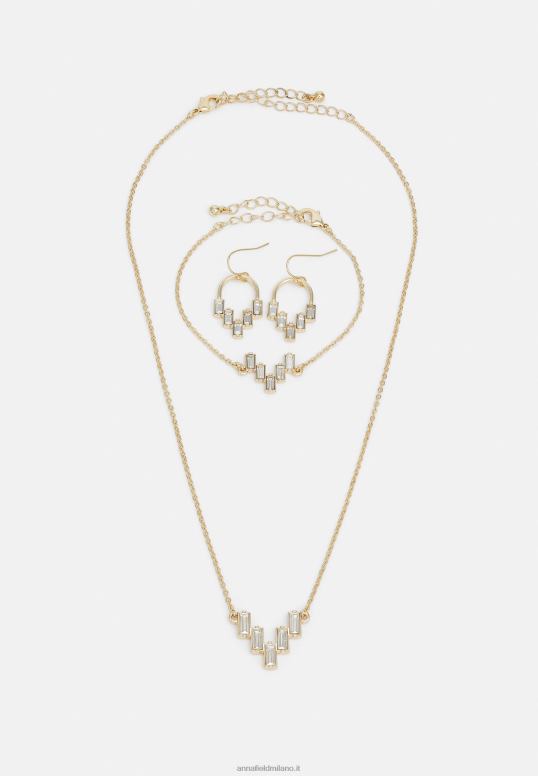 TX2DF2653 donne Anna Field set orecchini color oro