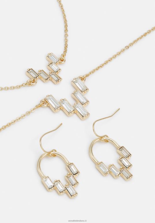 TX2DF2653 donne Anna Field set orecchini color oro