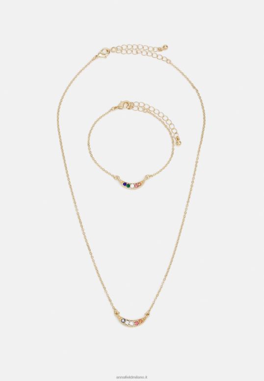TX2DF2654 donne Anna Field set collana color oro