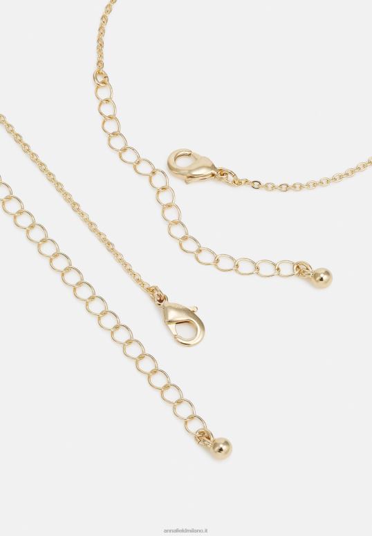 TX2DF2654 donne Anna Field set collana color oro