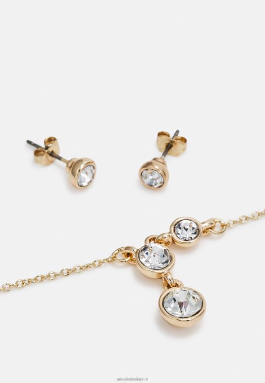 TX2DF2655 donne Anna Field set orecchini color oro