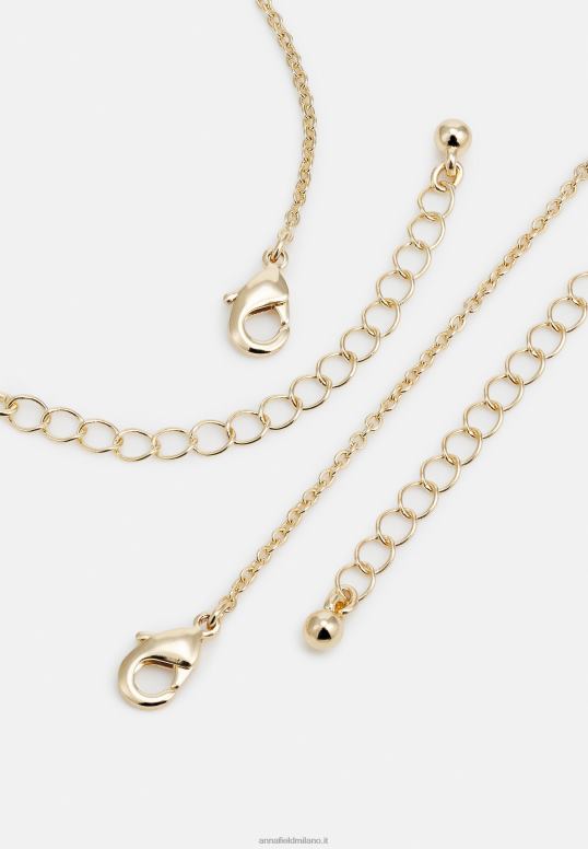 TX2DF2657 donne Anna Field set collana color oro
