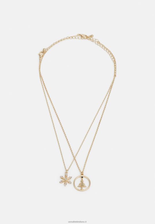 TX2DF2658 donne Anna Field Confezione da 4 collana color oro