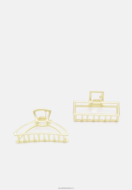TX2DF2668 donne Anna Field Confezione da 2 accessori per acconciature color oro