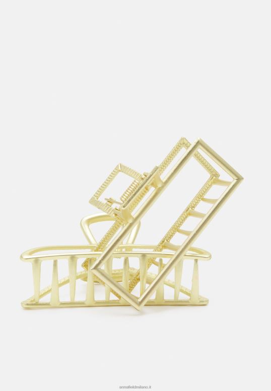 TX2DF2668 donne Anna Field Confezione da 2 accessori per acconciature color oro
