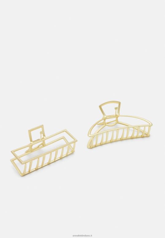 TX2DF2669 donne Anna Field Confezione da 2 accessori per acconciature color oro