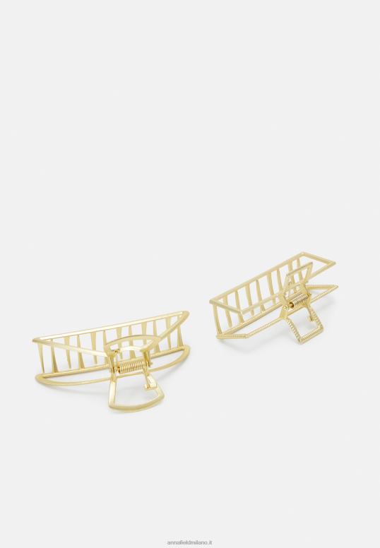 TX2DF2669 donne Anna Field Confezione da 2 accessori per acconciature color oro