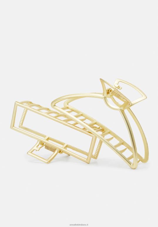 TX2DF2669 donne Anna Field Confezione da 2 accessori per acconciature color oro