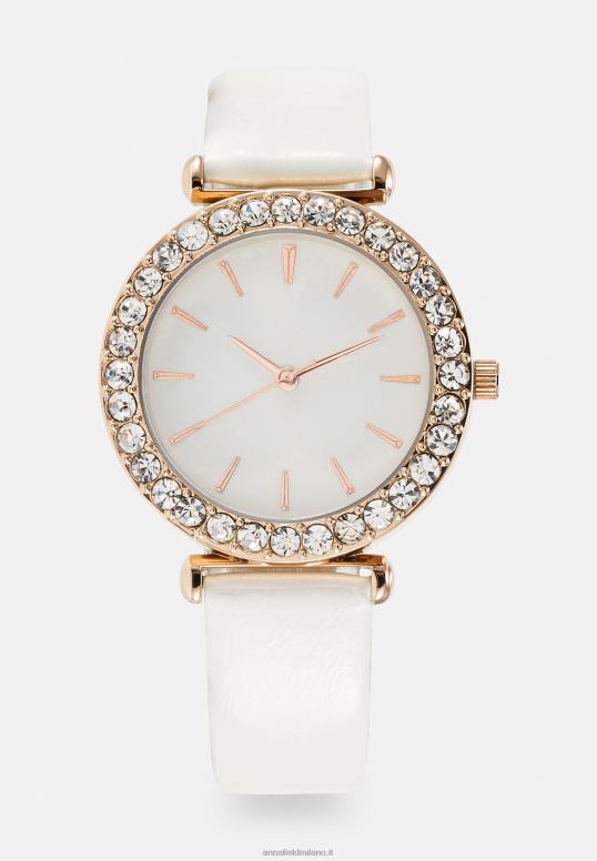 TX2DF2780 donne Anna Field orologio bianco/color oro rosa