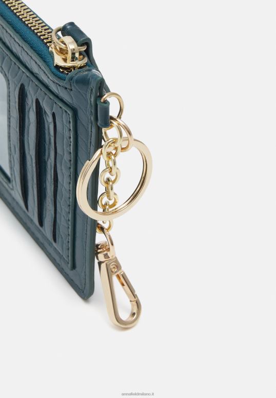 TX2DF2812 donne Anna Field portafoglio verde scuro