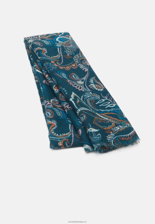 TX2DF2830 donne Anna Field sciarpa verde