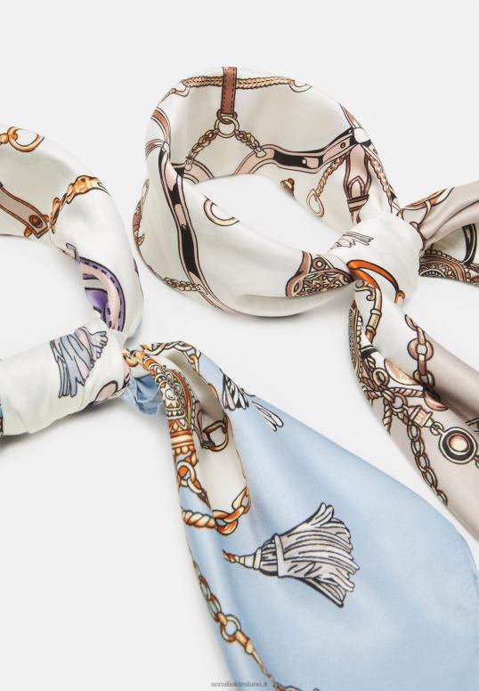 TX2DF2835 donne Anna Field Confezione da 2 foulard blu/rosa