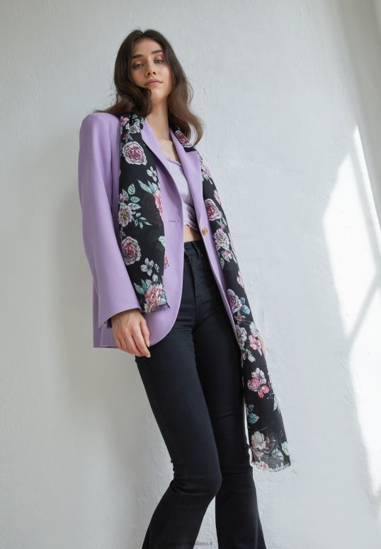 TX2DF2839 donne Anna Field foulard nero