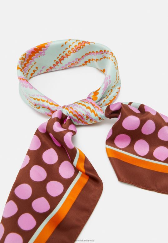 TX2DF2845 donne Anna Field foulard rosa/marrone/giallo
