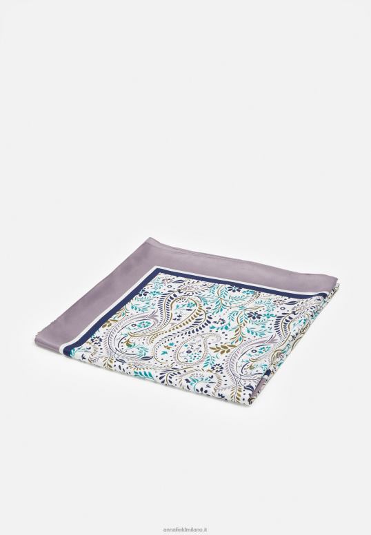 TX2DF2849 donne Anna Field foulard blu scuro/verde/cammello