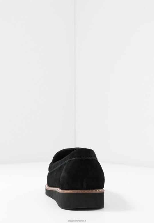 TX2DF1787 donne Anna Field slip-on comfort in pelle nero