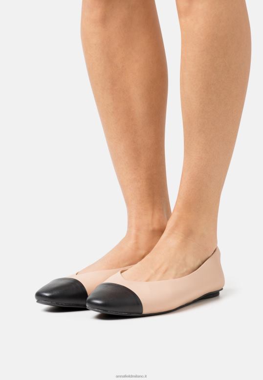 TX2DF2116 donne Anna Field ballerine in pelle beige
