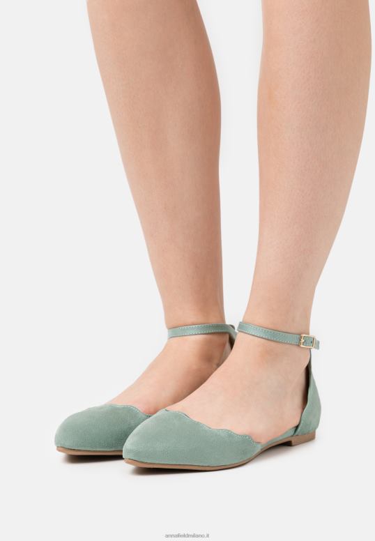TX2DF2161 donne Anna Field ballerine con cinturino alla caviglia menta