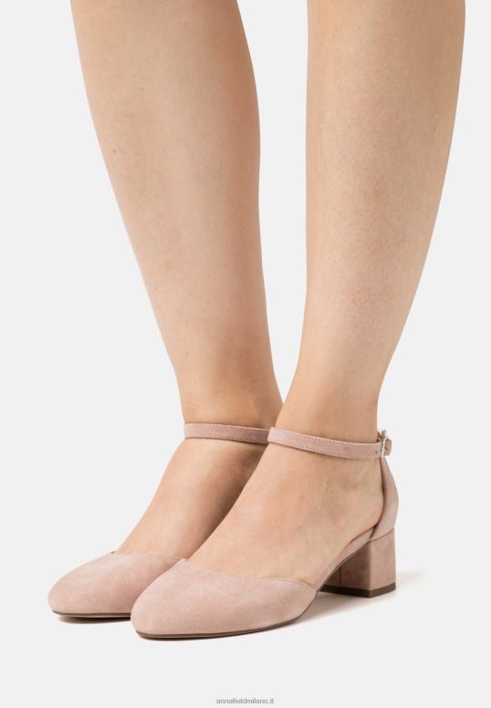 TX2DF1666 donne Anna Field tacchi classici in pelle rosa chiaro