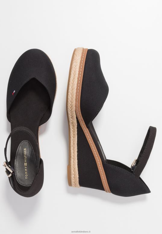 TX2DF1710 donne Anna Field zeppe con zeppa media a punta chiusa di base nere