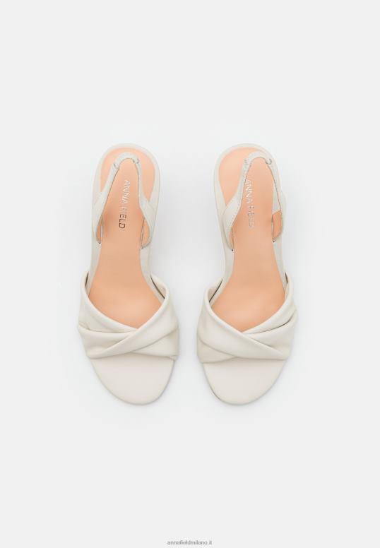 TX2DF1277 donne Anna Field sandali in pelle con tacco alto bianco