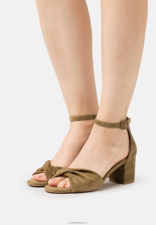 TX2DF1332 donne Anna Field sandali di cuoio cachi