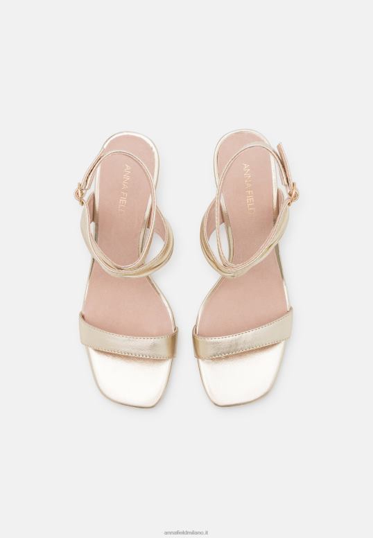 TX2DF1372 donne Anna Field sandali tacco alto in pelle color oro
