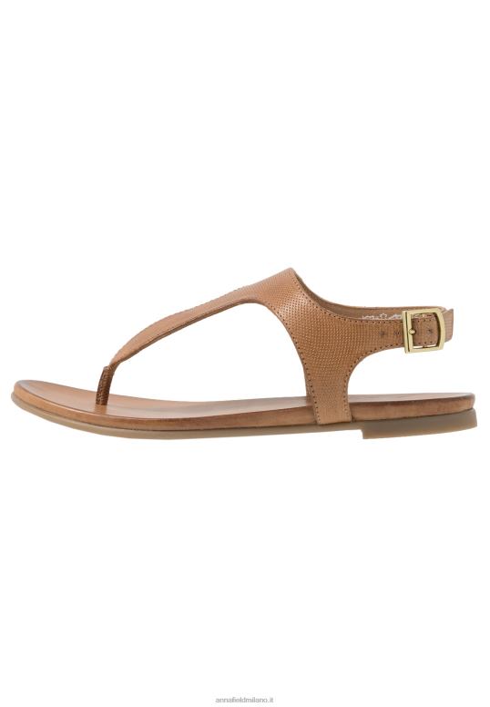 TX2DF1495 donne Anna Field sandali con cinturino a T in pelle cognac