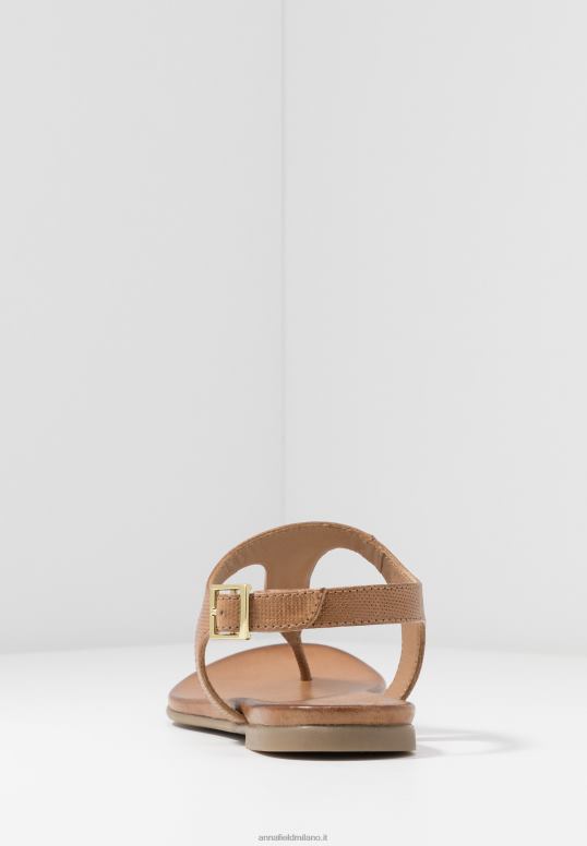 TX2DF1495 donne Anna Field sandali con cinturino a T in pelle cognac