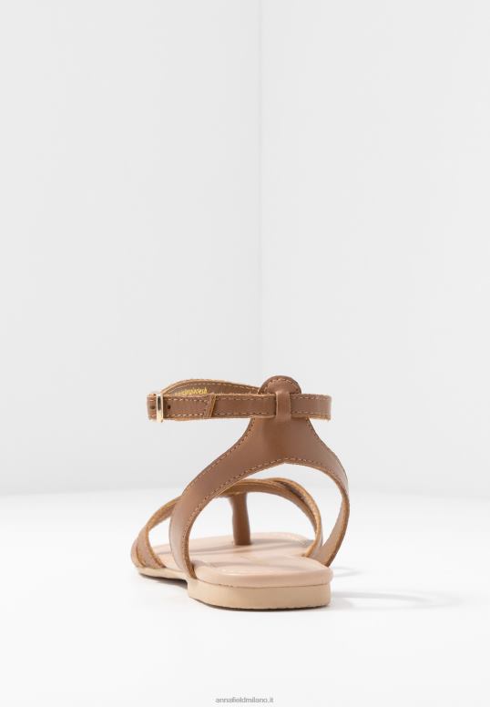 TX2DF1513 donne Anna Field sandali con cinturino a T in pelle cognac