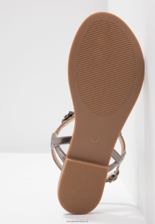 TX2DF1515 donne Anna Field sandali con cinturino a t color canna di fucile