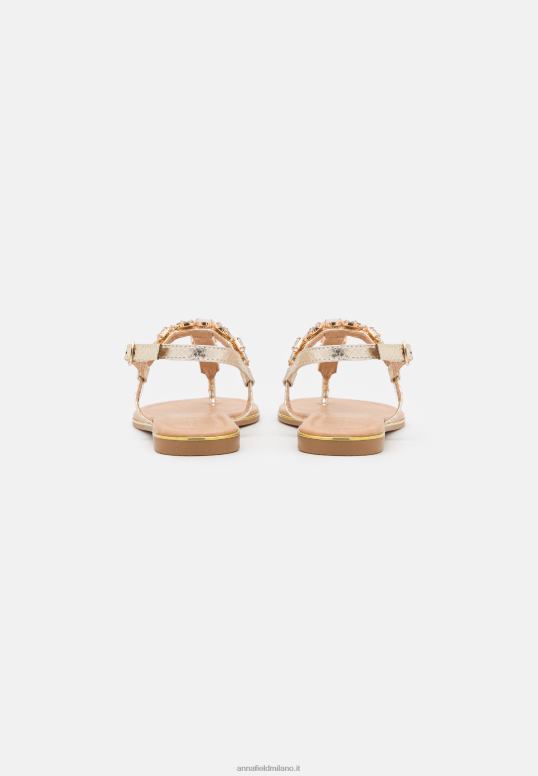 TX2DF1517 donne Anna Field sandali con cinturino a t oro