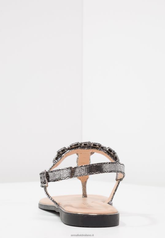 TX2DF1542 donne Anna Field sandali con cinturino a T grigio scuro