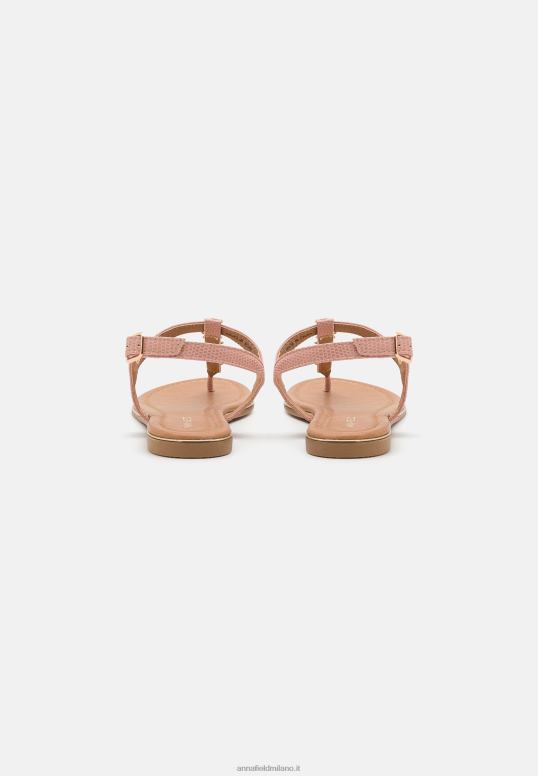 TX2DF1548 donne Anna Field sandali con cinturino a t rosa chiaro
