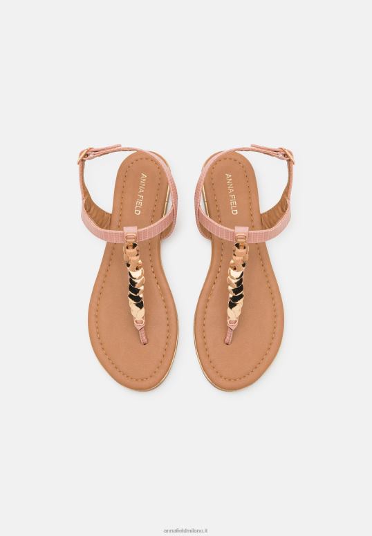 TX2DF1548 donne Anna Field sandali con cinturino a t rosa chiaro