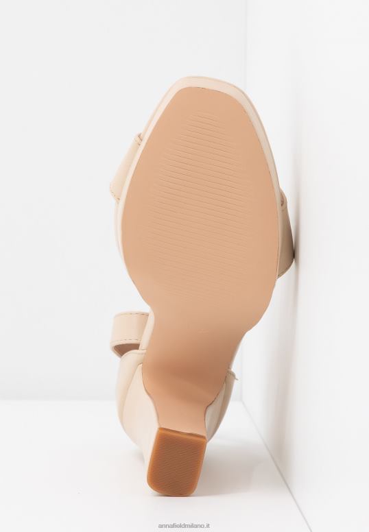 TX2DF1557 donne Anna Field sandali con tacco alto bianco sporco