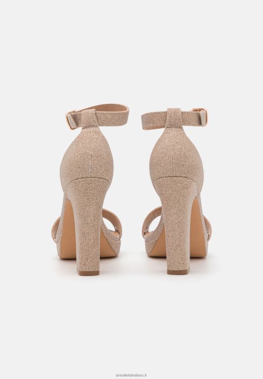 TX2DF1566 donne Anna Field sandali con tacco alto oro rosa