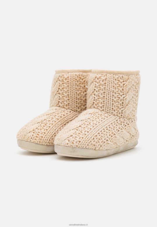 TX2DF2277 donne Anna Field pantofole in filo metallico oro color oro