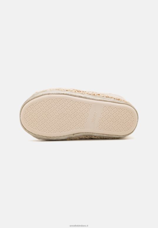 TX2DF2277 donne Anna Field pantofole in filo metallico oro color oro