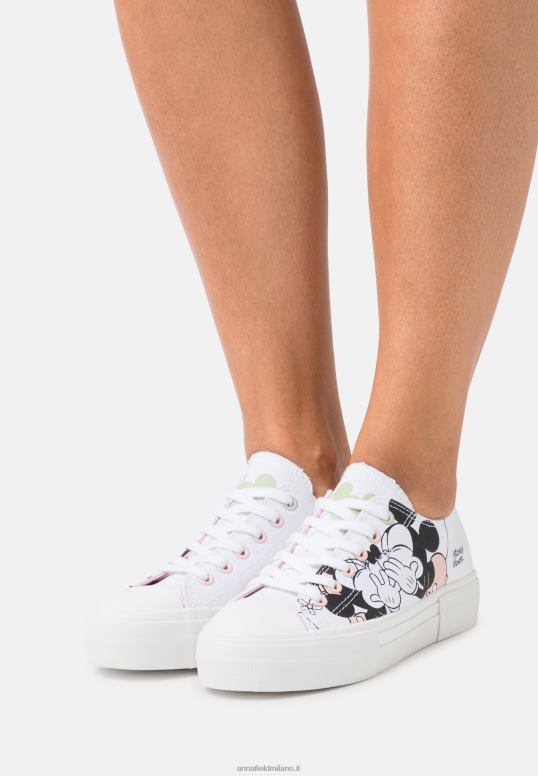 TX2DF1174 donne Anna Field Disney Topolino Love Scarpe da ginnastica bianche/nere