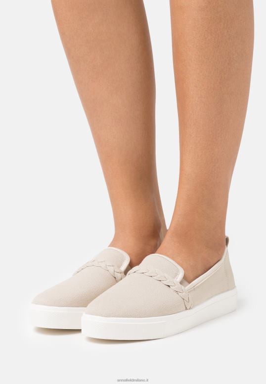 TX2DF1177 donne Anna Field slip on sabbia