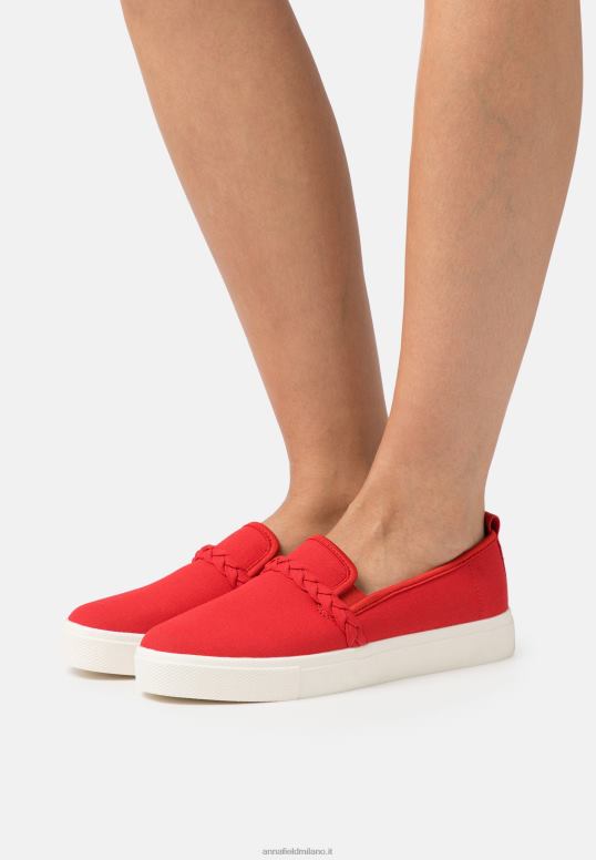TX2DF1197 donne Anna Field slip-on rosso