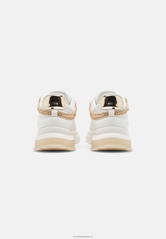 TX2DF1201 donne Anna Field scarpe da ginnastica in pelle bianco/oro