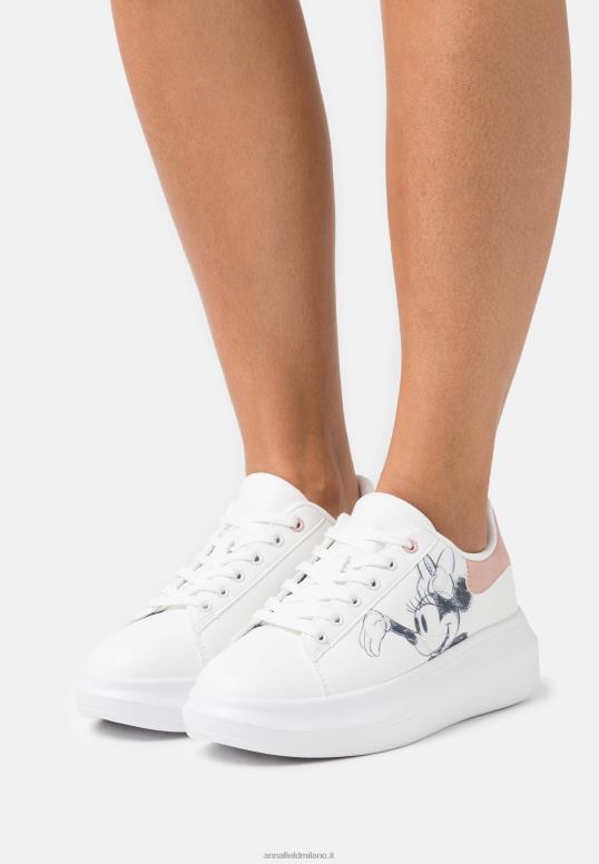 TX2DF1207 donne Anna Field scarpe da ginnastica disney topolino bianco/rosa chiaro