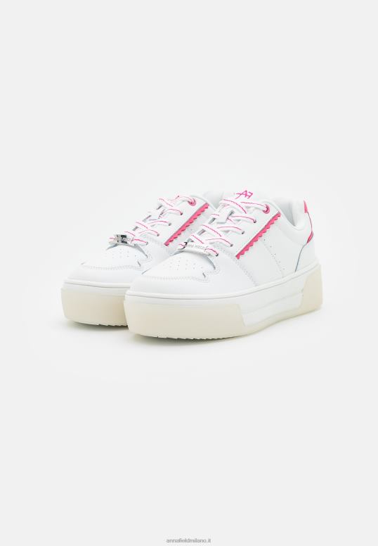 TX2DF1211 donne Anna Field scarpe da ginnastica in pelle bianco/rosa