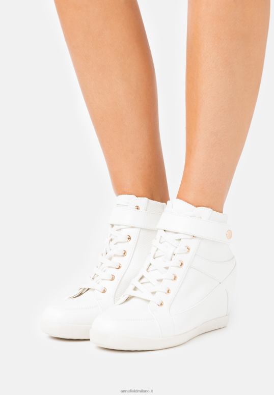 TX2DF1230 donne Anna Field scarpe da ginnastica alte bianche