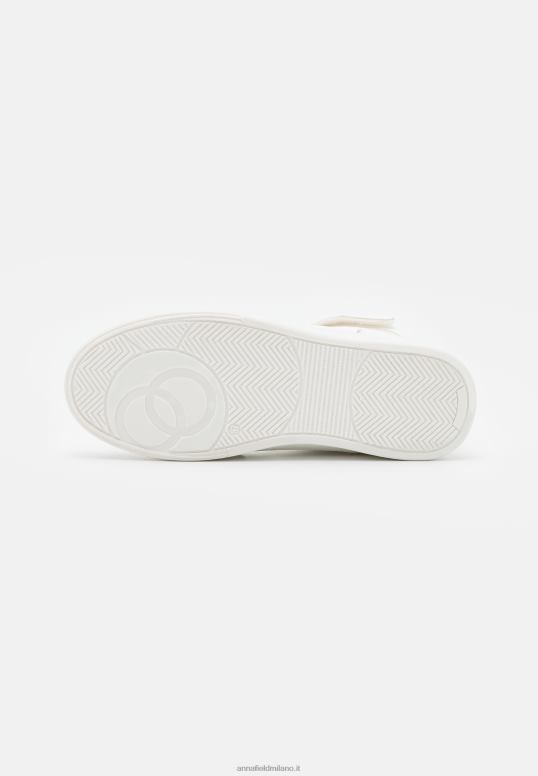 TX2DF1234 donne Anna Field scarpe da ginnastica alte bianco/oro