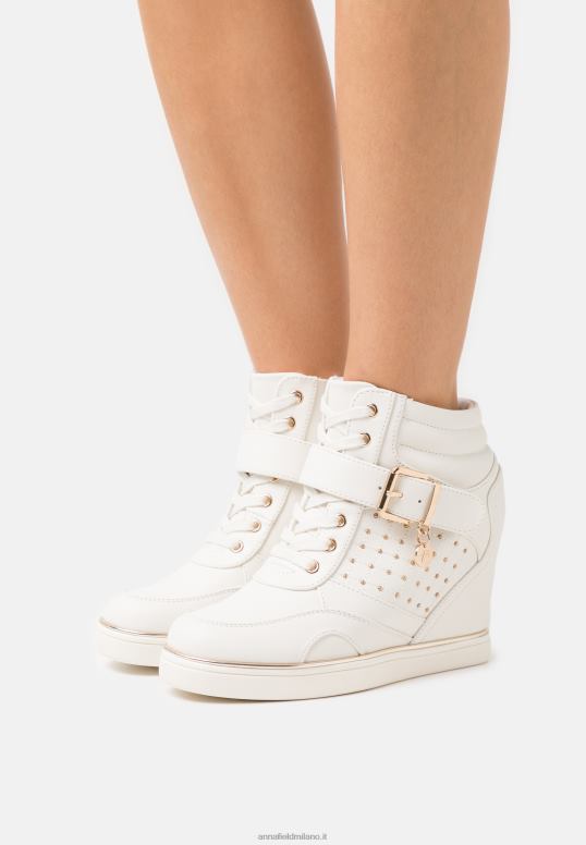 TX2DF1239 donne Anna Field scarpe da ginnastica alte bianche