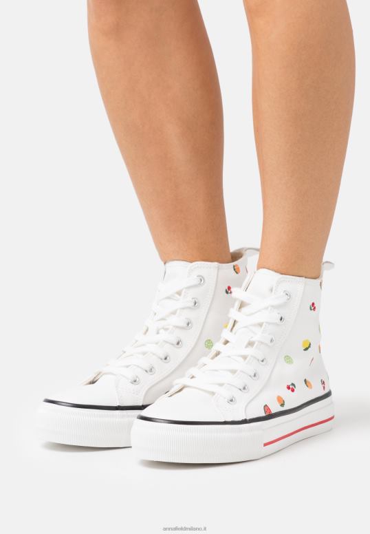 TX2DF1240 donne Anna Field scarpe da ginnastica alte bianche